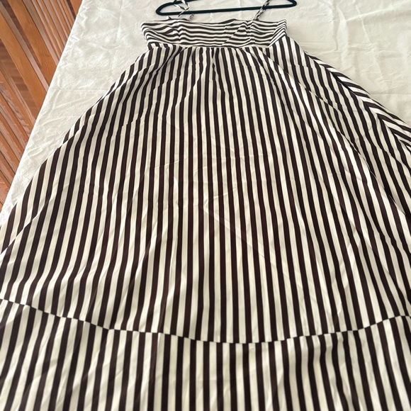 Commense Brown and White Striped Dress - Picture 3 of 6